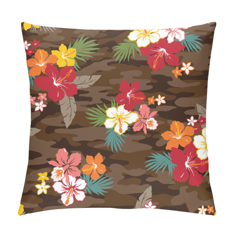 Personality  Repetition Of Hibiscus Pillow Covers