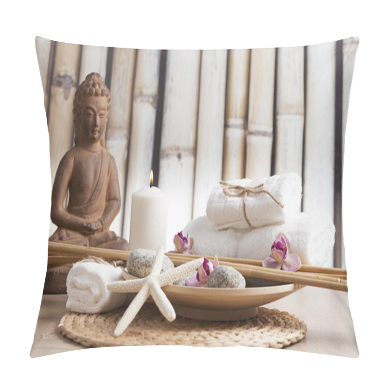 Personality  Ayurveda Symbols For Relaxation And Inner Beauty Pillow Covers