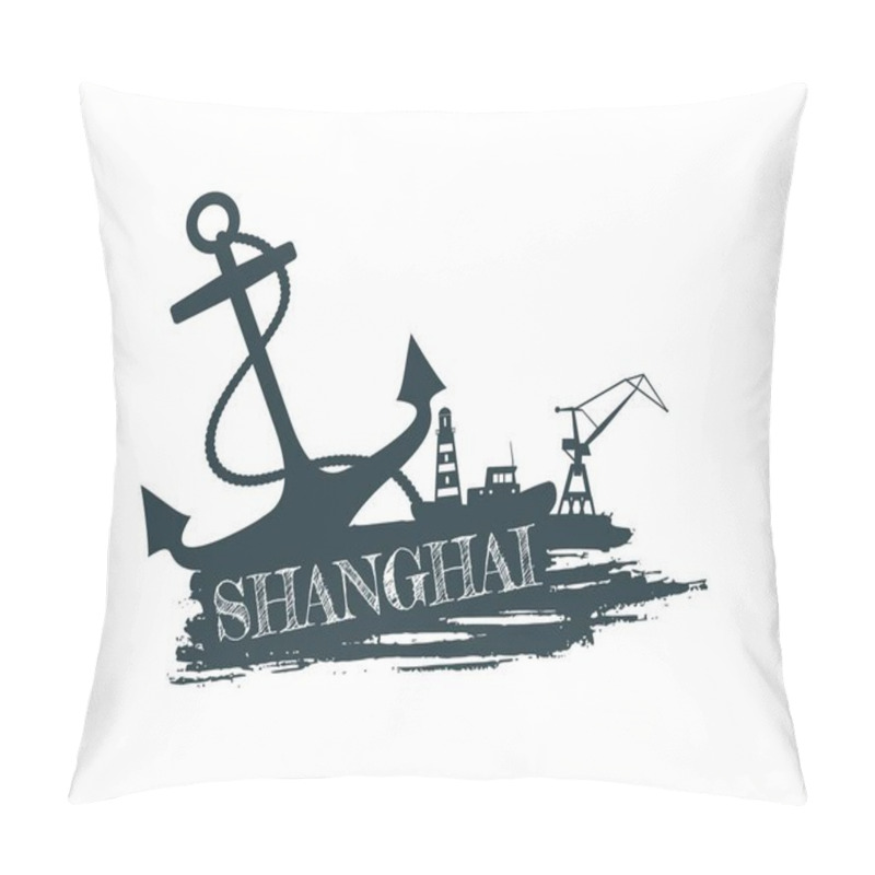 Personality  Commercial Seaport Abstraction Pillow Covers