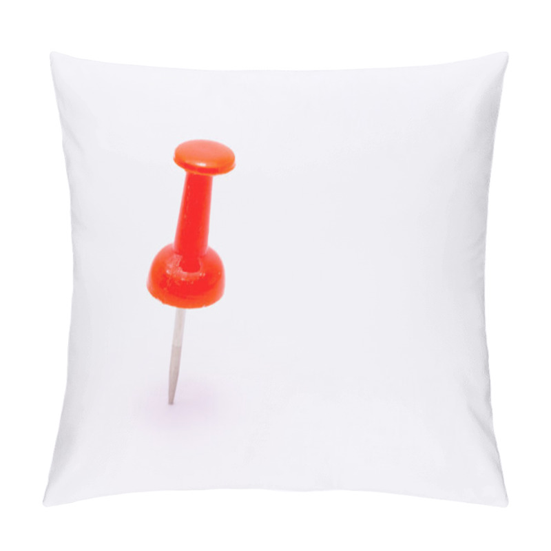 Personality  Red Push Pin Isolated White Background Pillow Covers