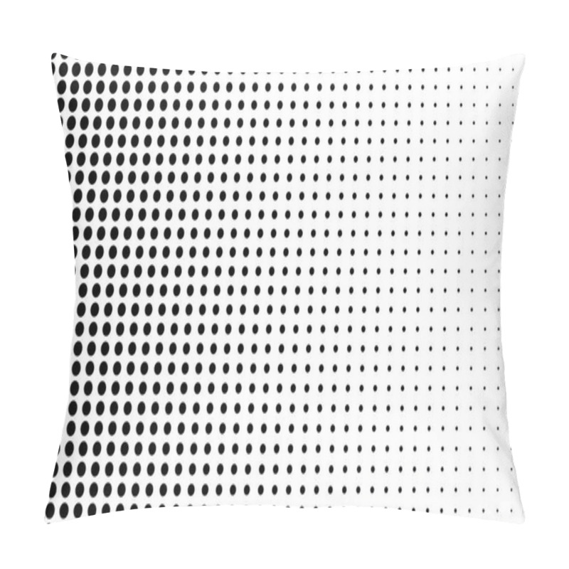 Personality  Dynamic Black And White Composition. Halftone Element Pillow Covers