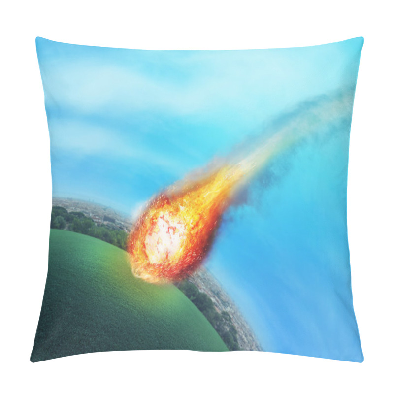 Personality  Meteorite And  Earth Planet Pillow Covers