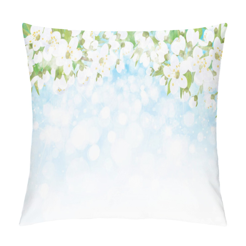 Personality  Vector Blossoming Branches Of Apple Tree Pillow Covers