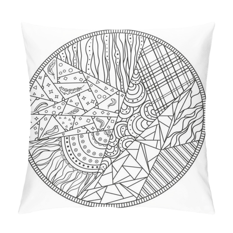 Personality  Illustration. Creative Art Pillow Covers