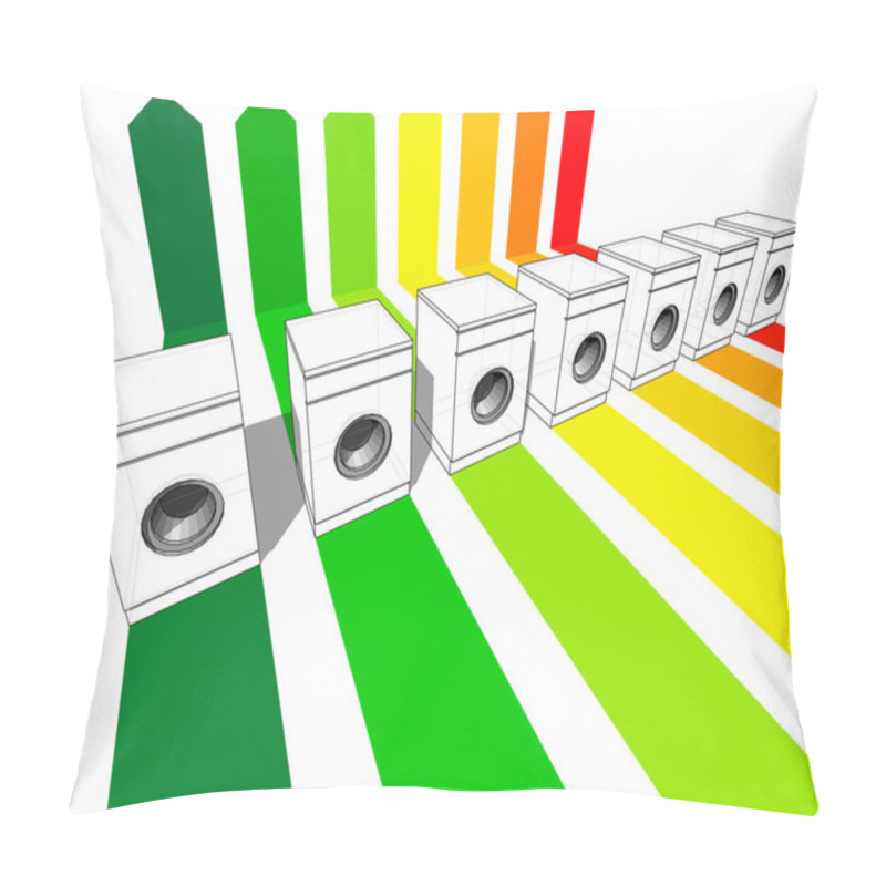 Personality  Seven Washing Machines Pillow Covers