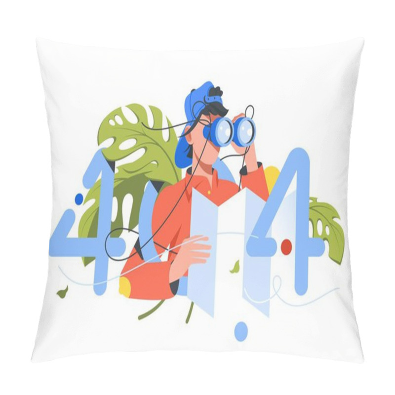 Personality  Web Online Page With 404 Not Found Error. Pillow Covers