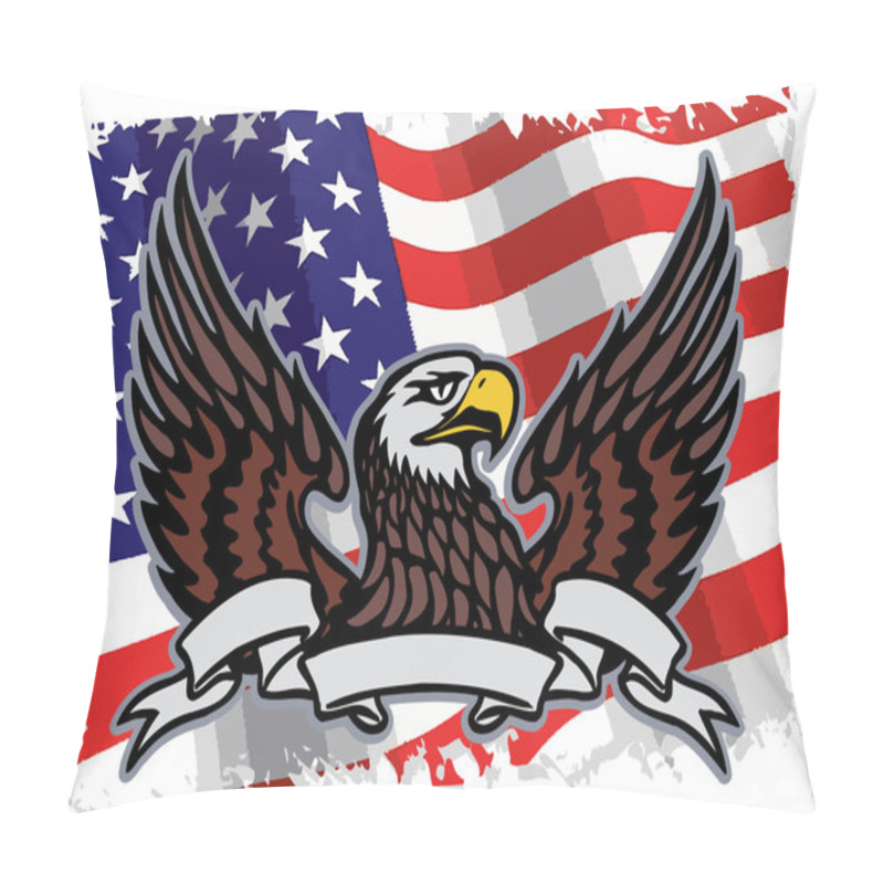 Personality  Background With American Flag Pillow Covers