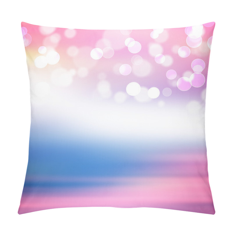 Personality  Abstract Holiday Background, Beautiful Shiny Christmas Lights, Glowing Magic Bokeh Pillow Covers