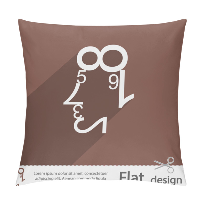 Personality  Human Face Of The Data Figures Pillow Covers