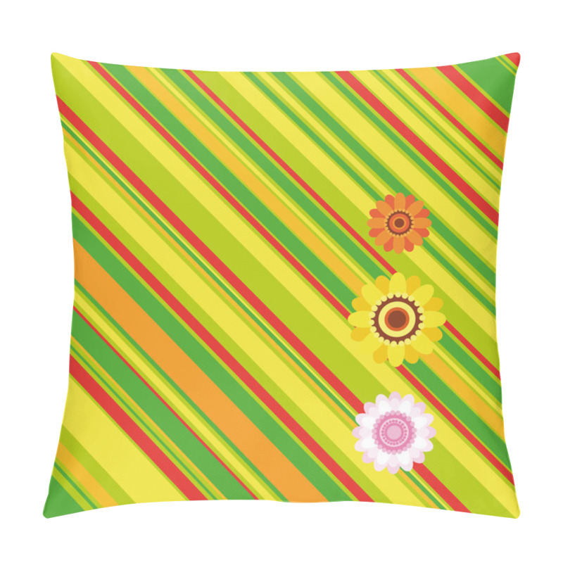 Personality  Easter Stripe Background Pillow Covers