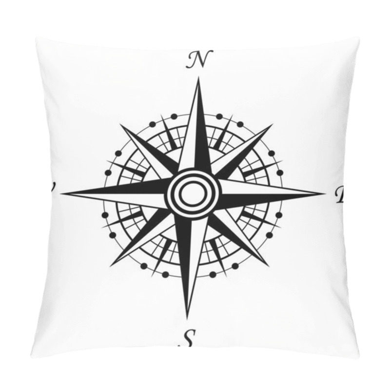 Personality  Compass Symbol Pillow Covers