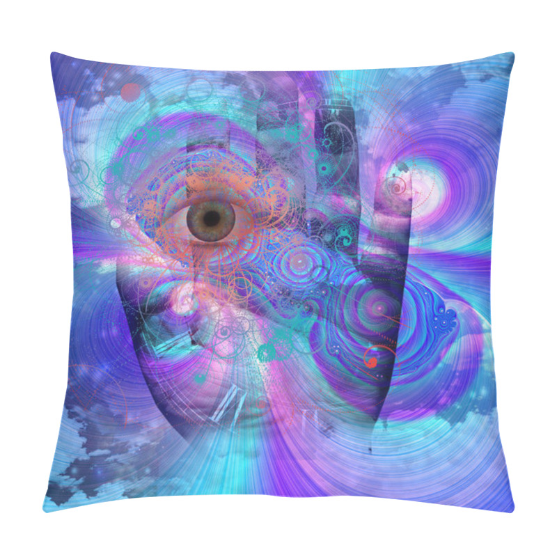 Personality  Vibrant Hand Eye Design Pillow Covers