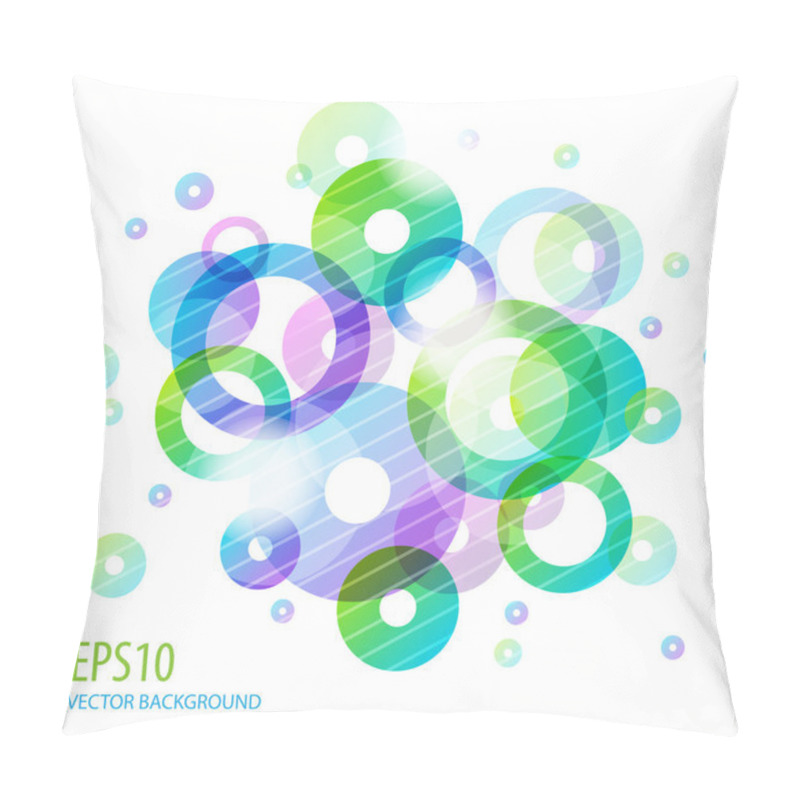 Personality  Rainbow Circles Pillow Covers