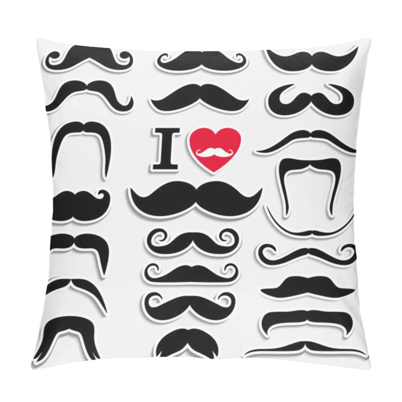 Personality  Moustaches Set. Pillow Covers