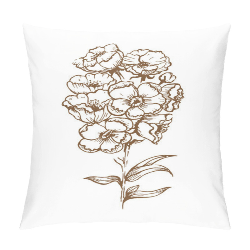 Personality  Flower With White Background Pillow Covers