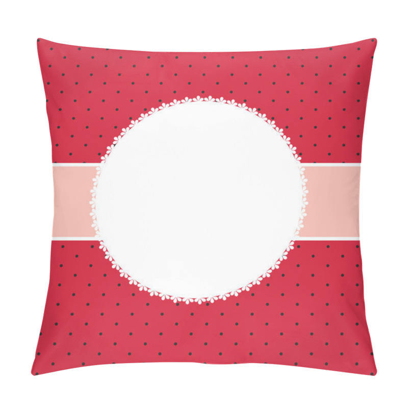 Personality   Greeting Card Or Cover With Bow. Space For Your Text Or P Pillow Covers