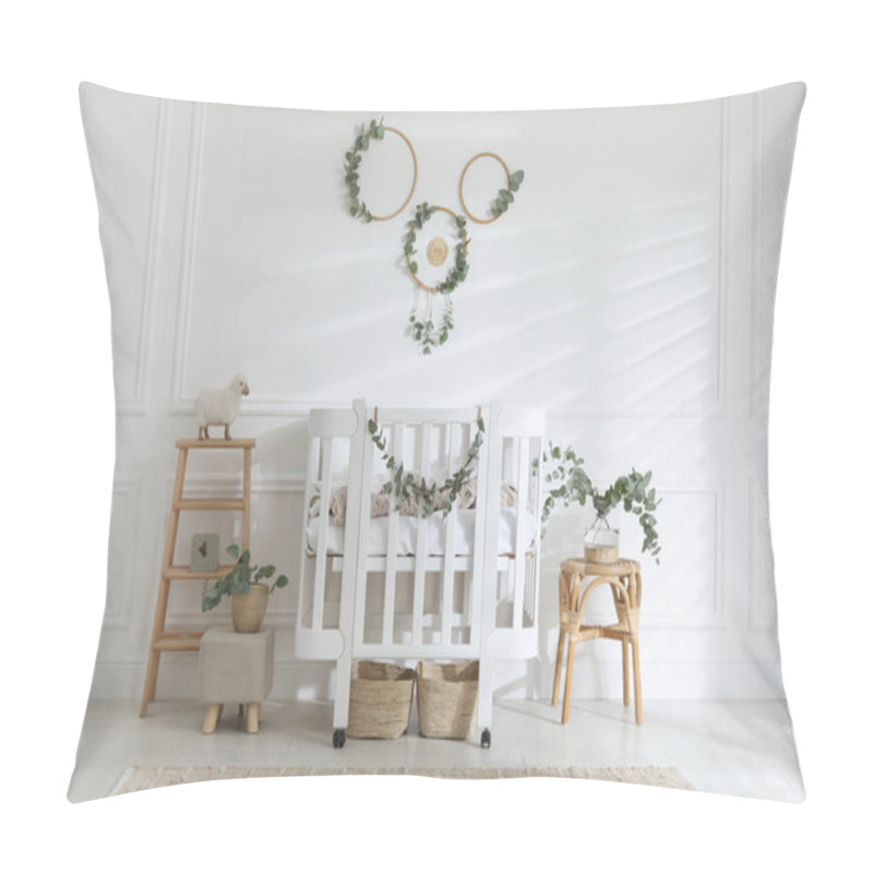 Personality  Stylish Baby Room Decorated With Eucalyptus Branches Pillow Covers