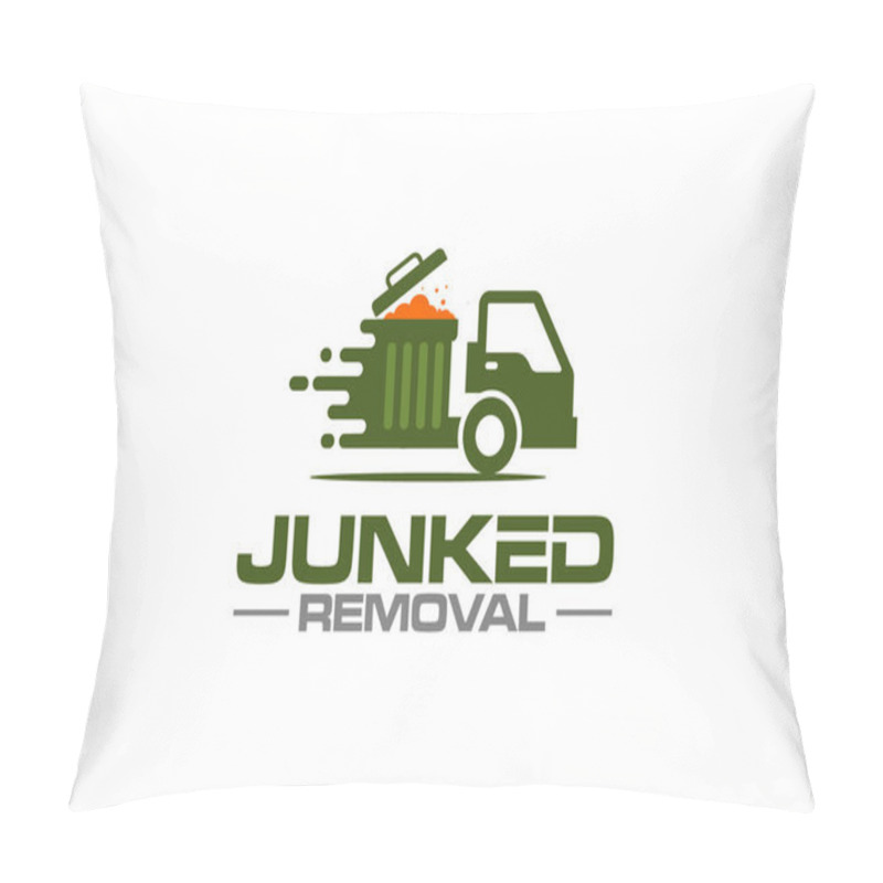 Personality  Illustration Vector Graphic Of Junk Removal Solution Services Logo Design Template Pillow Covers