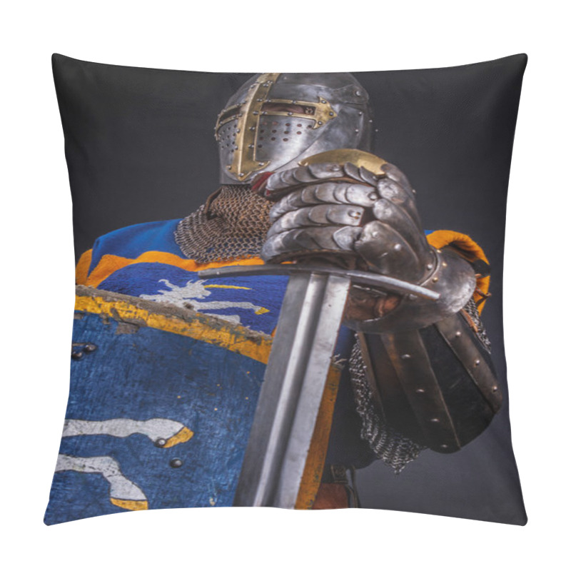 Personality  A Knight With A Sword And Helmet Pillow Covers