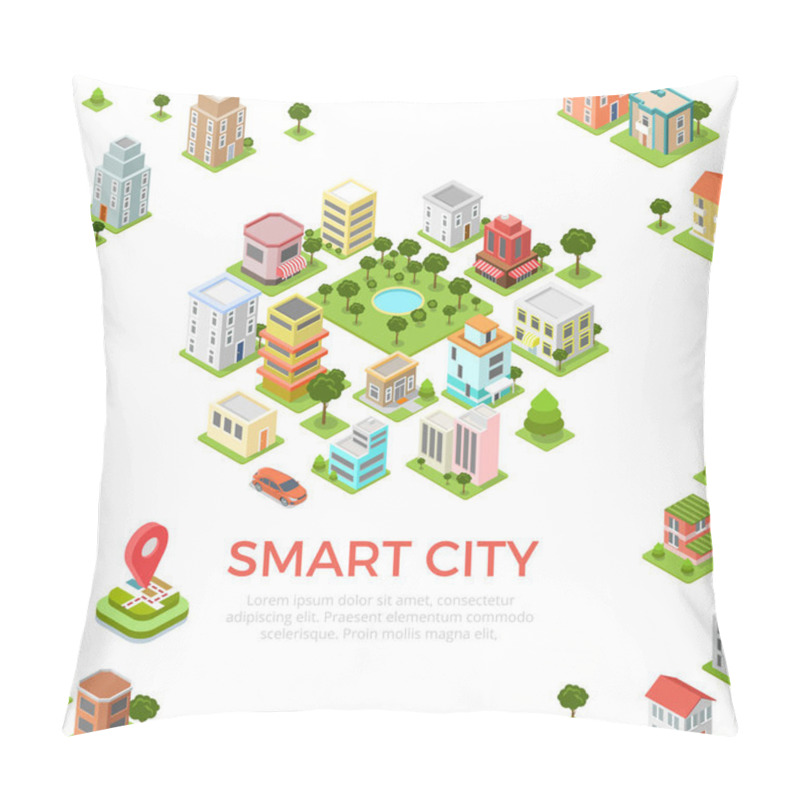 Personality  Isometric Residential Quarter Pillow Covers