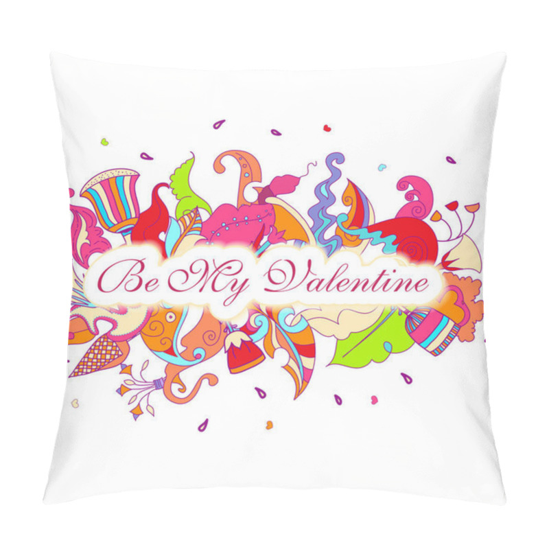 Personality  Valentines Day Illustration. Pillow Covers