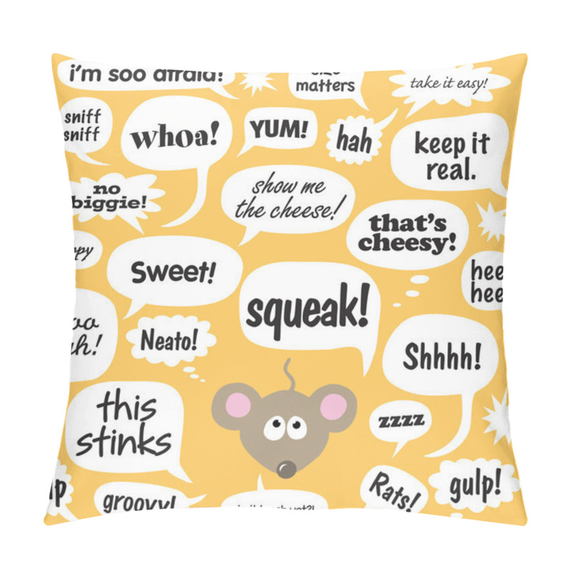 Personality  Various Phrases In Comic Bubbles Pillow Covers