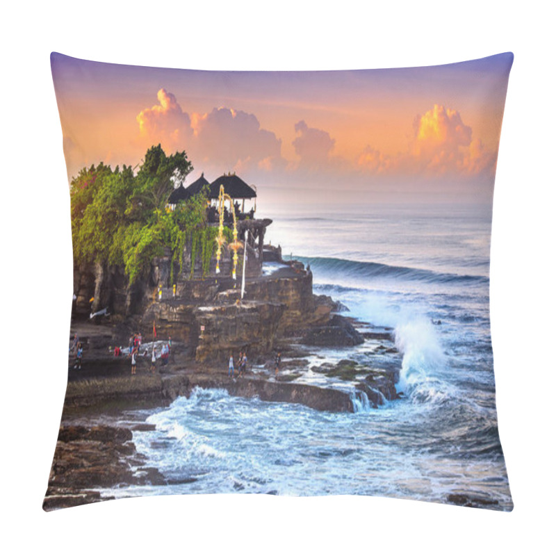 Personality  Tanah Lot Temple In Bali Island Indonesia. Pillow Covers