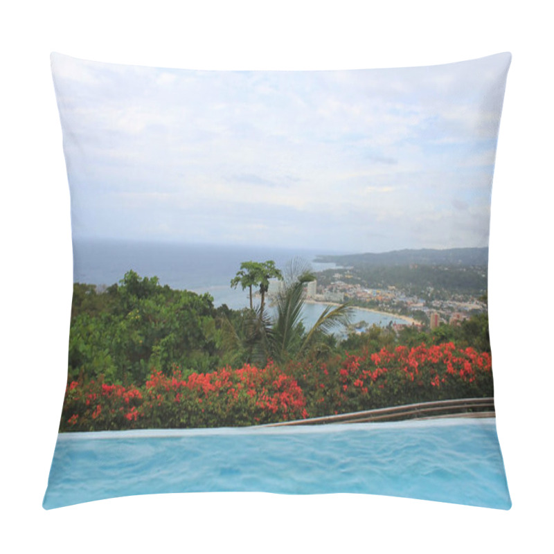 Personality  Aerial View From The Top Of Mystic Mountain, Jamaica. Pillow Covers