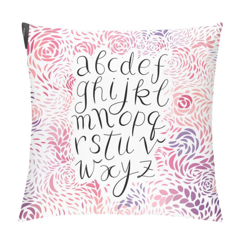 Personality  Script Alphabet 6 Pillow Covers