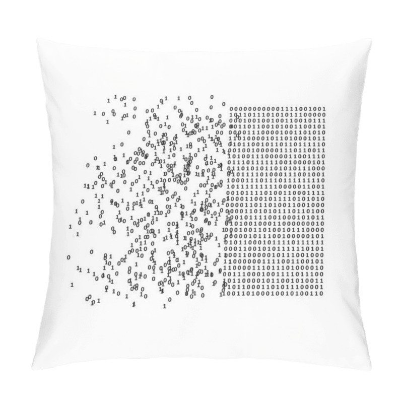 Personality  Artificial Intelligence And Machine Learning. Abstract Digital Code Visualization. Big Data Code Representation. Stream Of Encoded Data. Pillow Covers