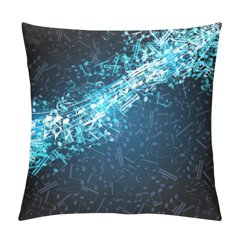 Personality  Notes Musical Vector Background Pillow Covers