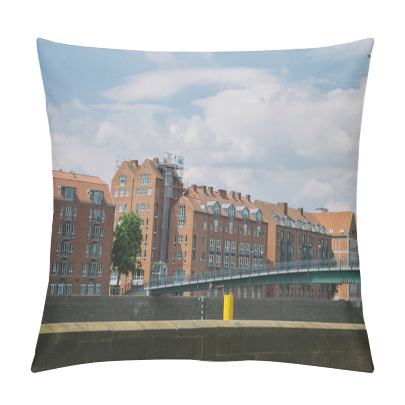 Personality  Cityscape With Bridge And Buildings During Daytime In Bonn, Germany  Pillow Covers