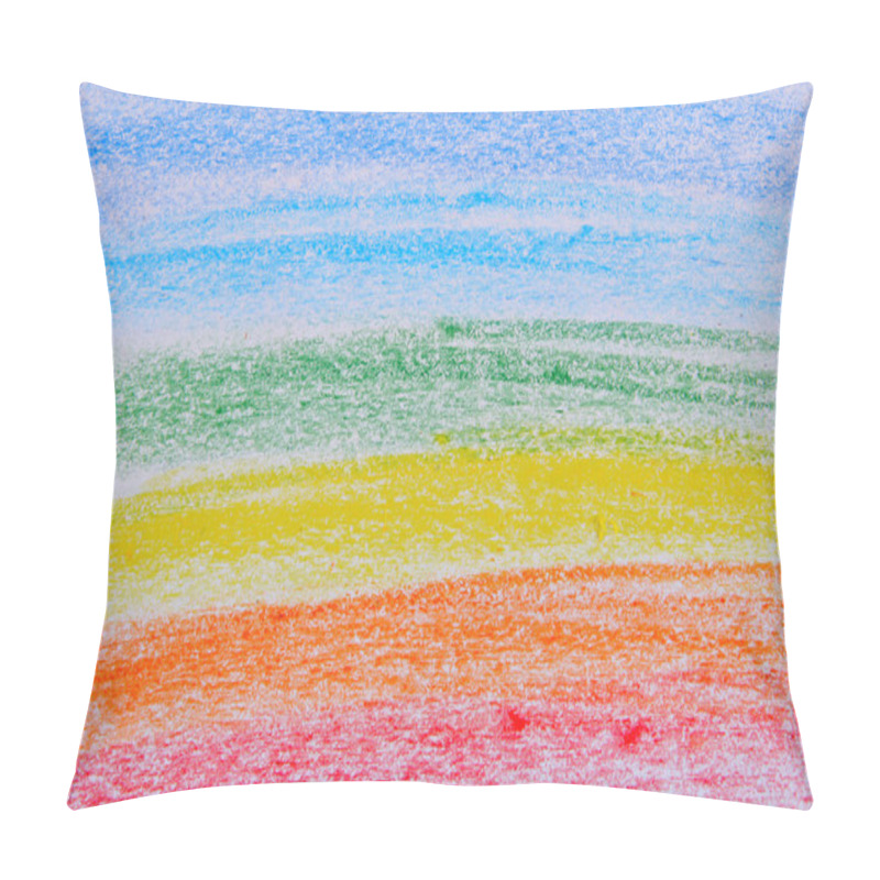 Personality  Rainbow Background Pillow Covers