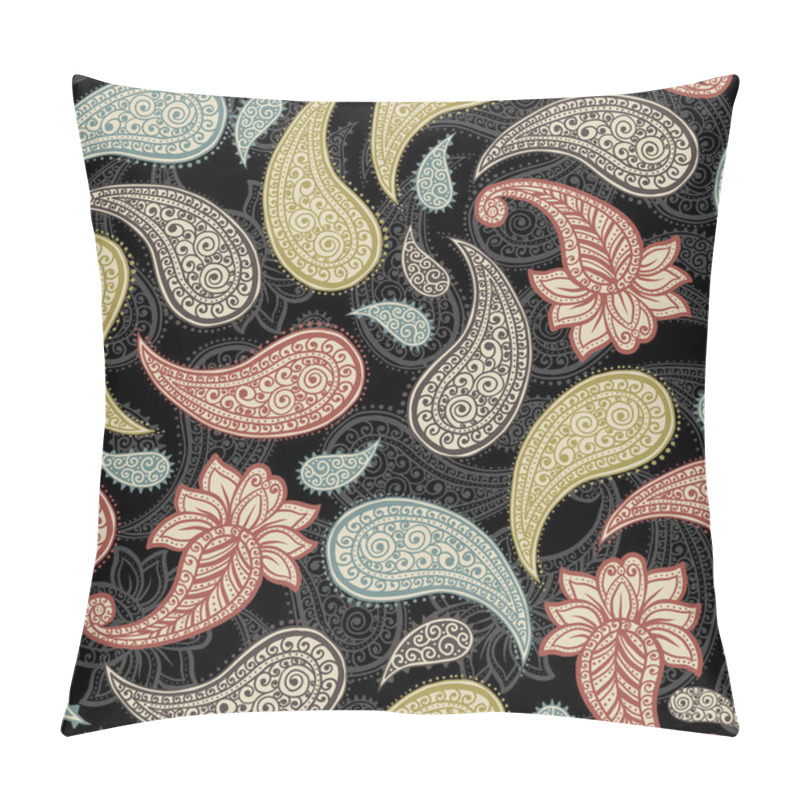 Personality  Classic Native Paisleys Seamless Pattern For Wallpaper Design Pillow Covers