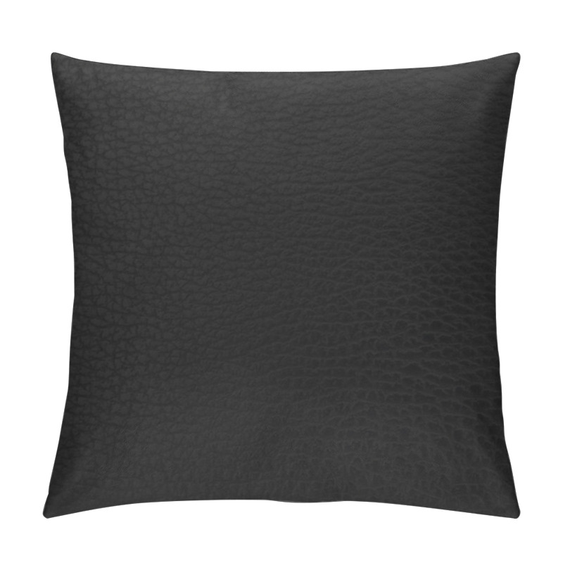 Personality  Black Leather Texture Background Pillow Covers