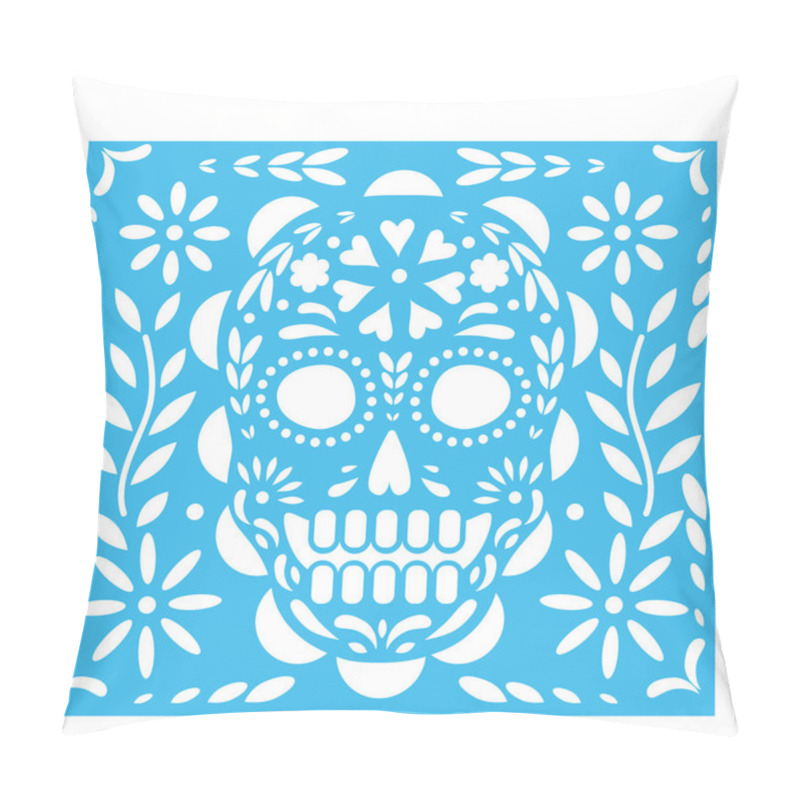 Personality  Day Of The Death Paper Cut Flag Pillow Covers