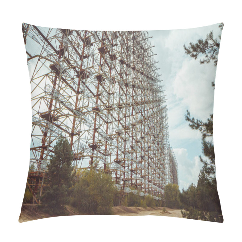 Personality  Duga - Soviet Over-the-horizon OTH Radar System. Duga-3 Russian Woodpecker - Antenna Complex, Military Object Of USSR ABM. Chernobyl Exclusion Zone, Pripyat, Ukraine Pillow Covers