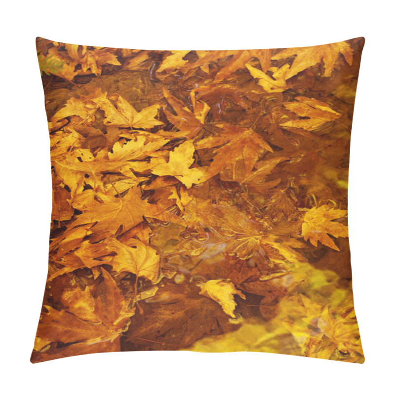 Personality  Autumn Leaves Background Pillow Covers