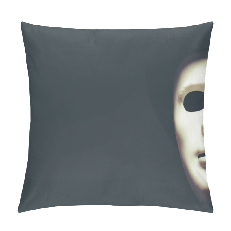 Personality  White Human Mask  Pillow Covers