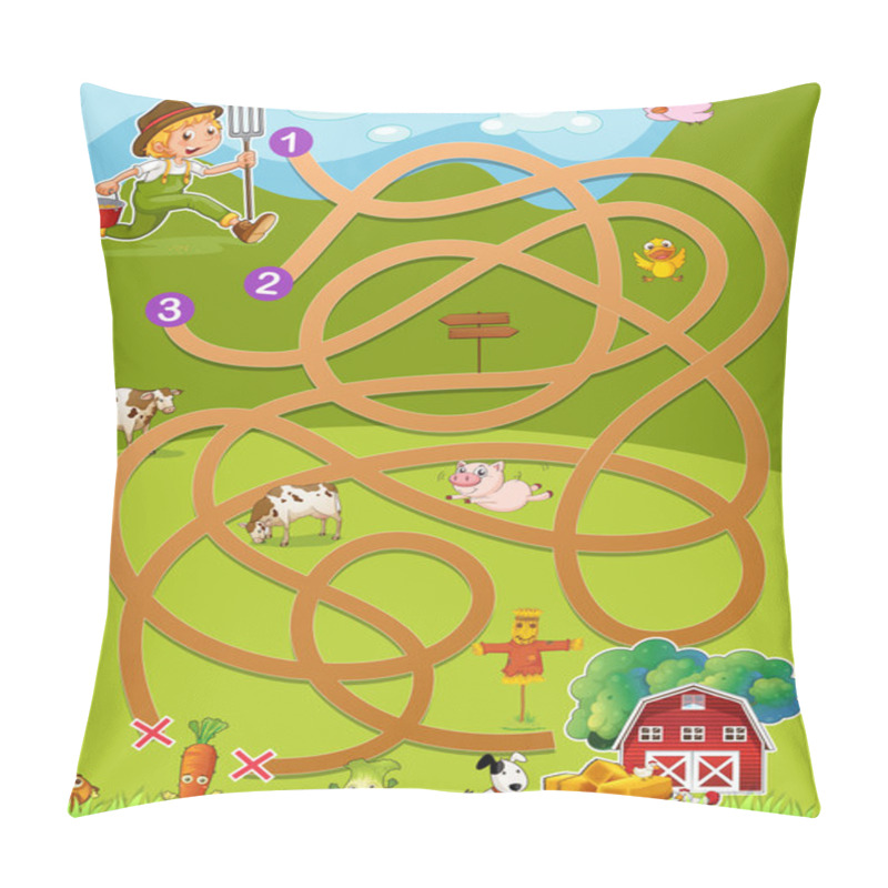 Personality  Maze Game Pillow Covers