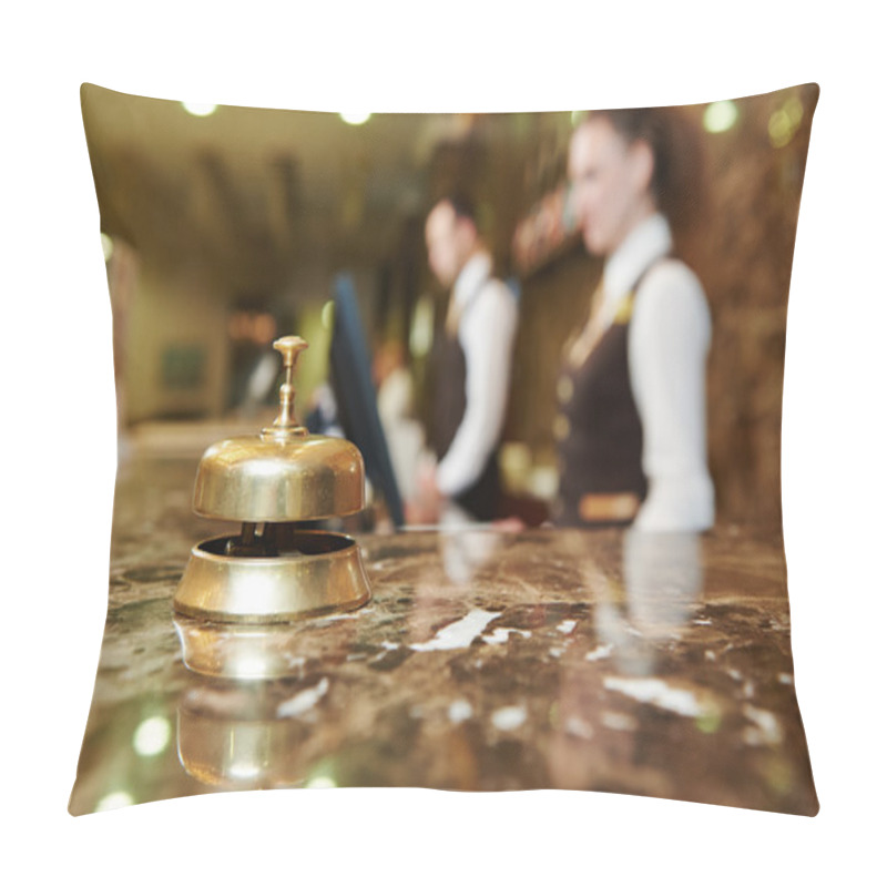 Personality  Hotel Reception With Bell Pillow Covers