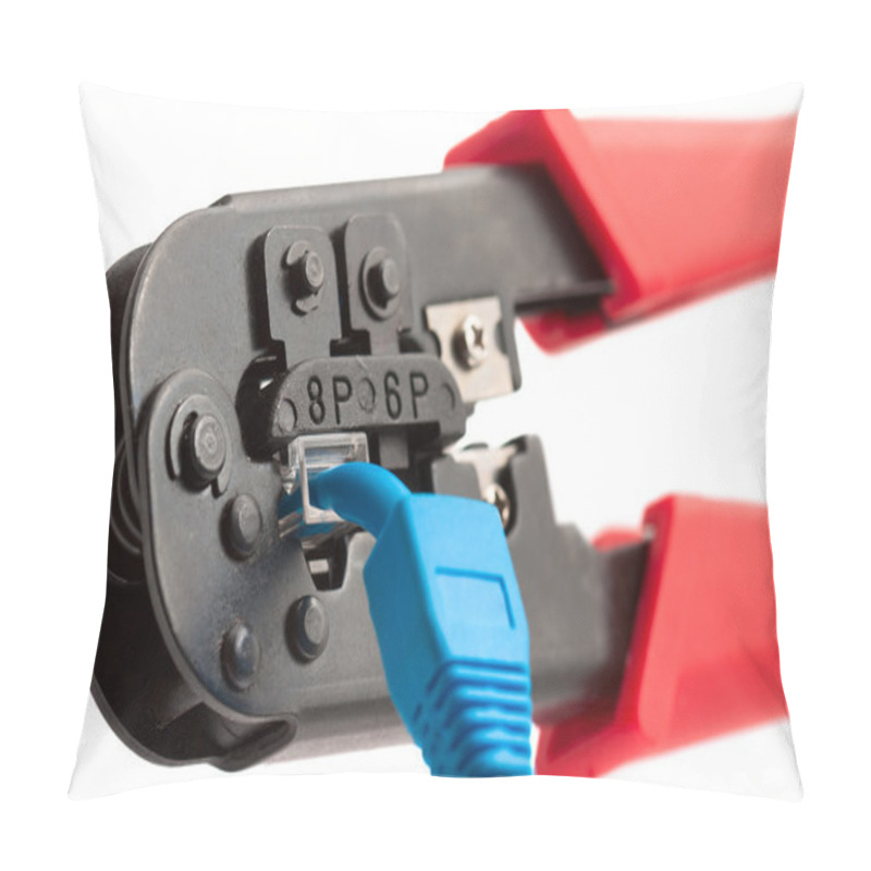 Personality  Crimping Tool With RJ45 Jack Pillow Covers