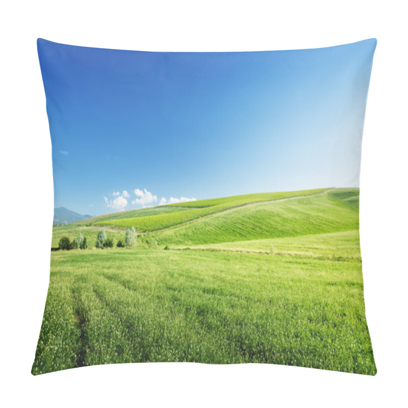 Personality  Hills In Sunny Day Tuscany, Italy Pillow Covers