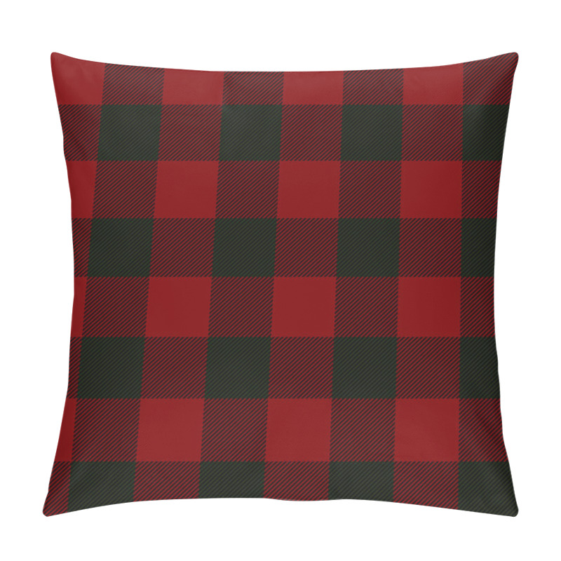 Personality  Seamless Illustration - Red Tartan Pillow Covers