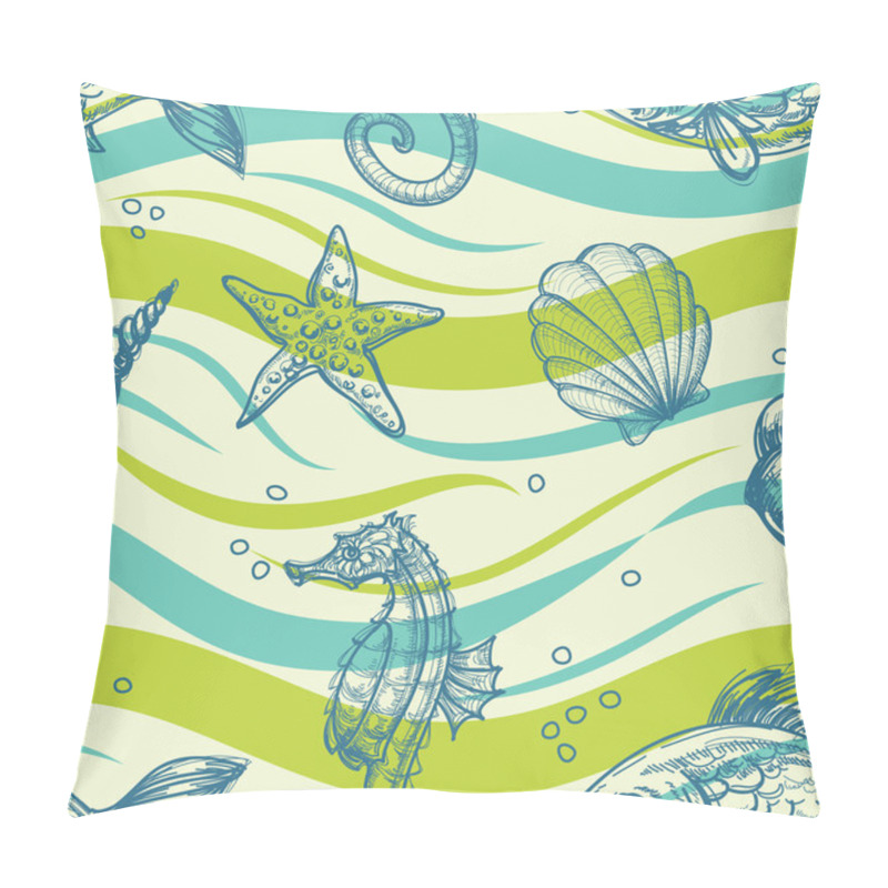 Personality  Sea Vector Pattern Pillow Covers