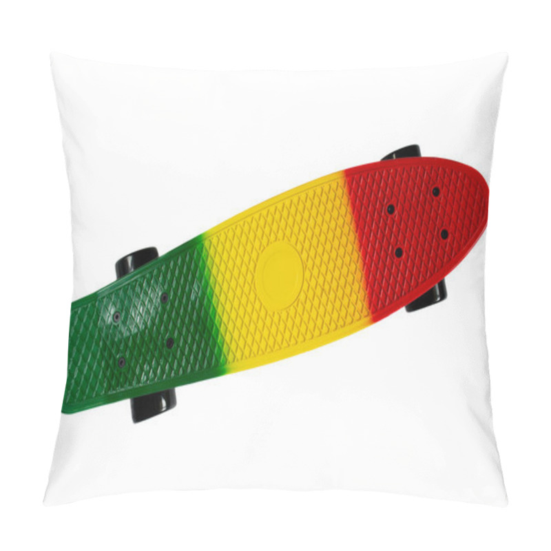 Personality  Fish Skateboard Isolated On White Pillow Covers