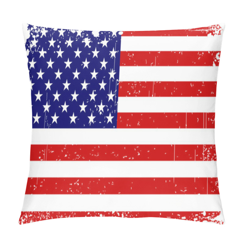 Personality  Grungy American Flag Pillow Covers