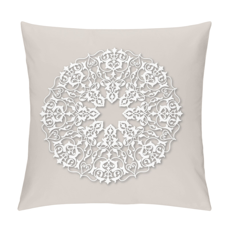 Personality  Ornamental Round Floral Pattern. Pillow Covers