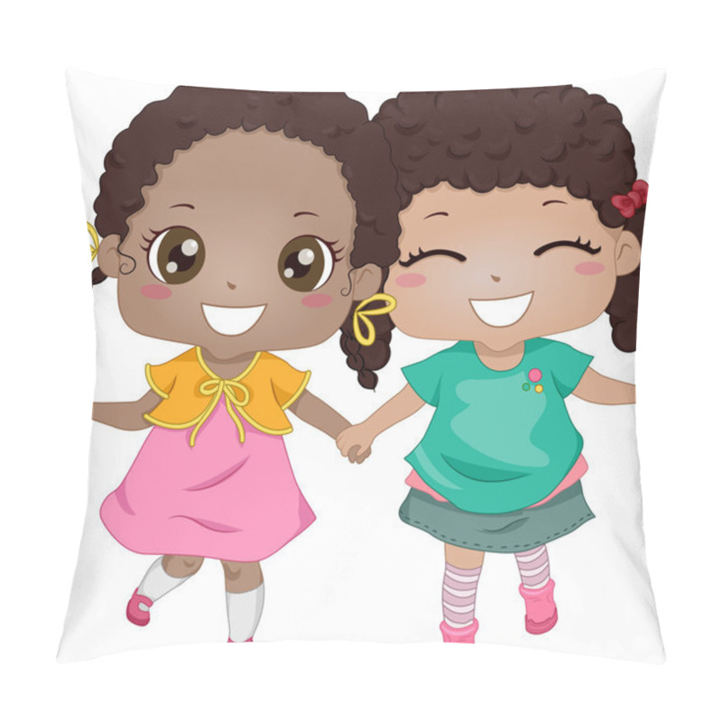 Personality  African-American Best Friends Pillow Covers