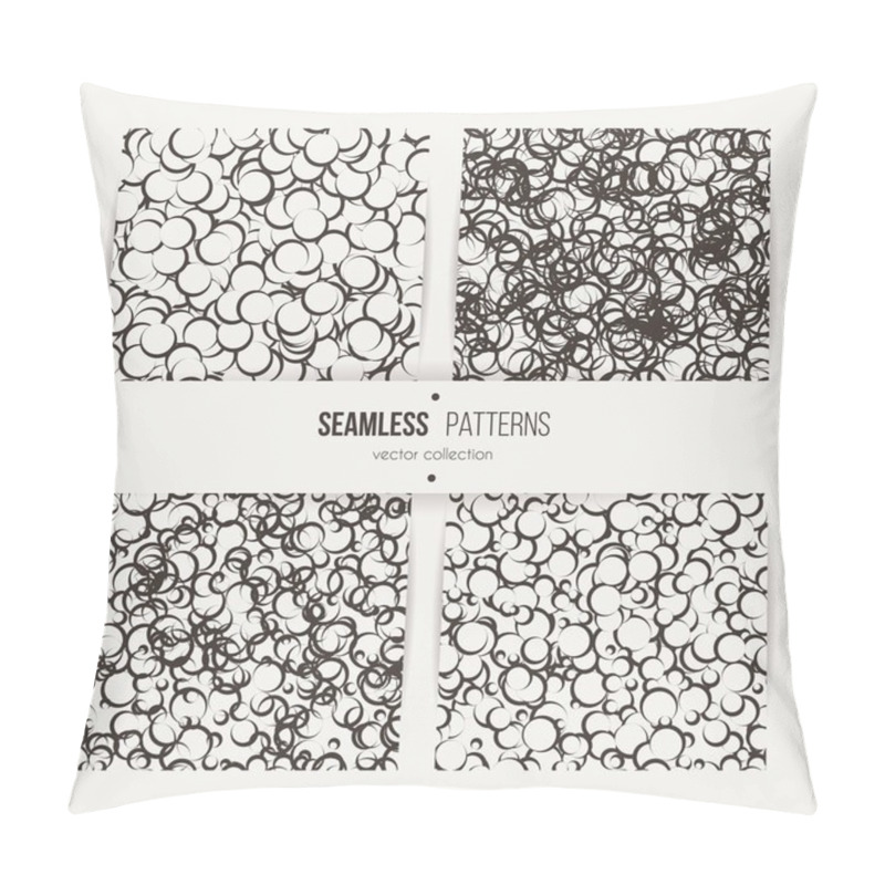 Personality  Confetti Seamless Patterns Set. Pillow Covers